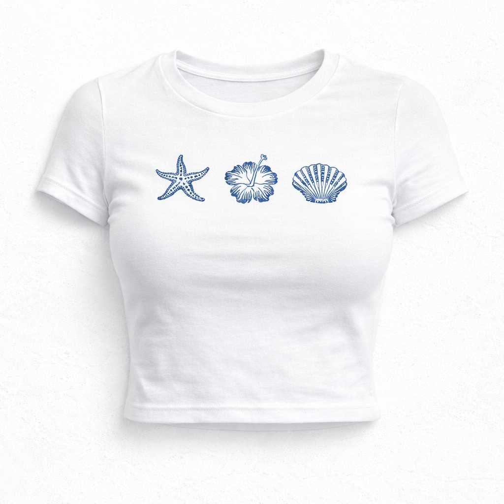 Minimalist Ocean Crop Top