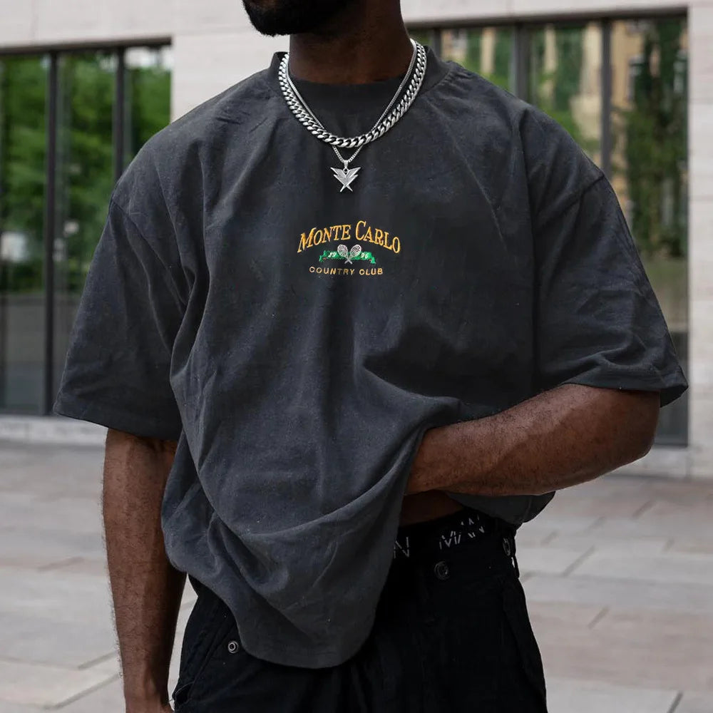 Vintage Letter Oversized Tee